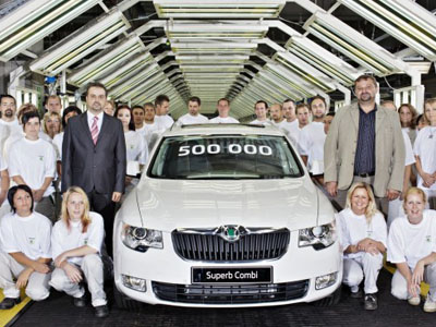 Στην κατασκευή 500.000 Superb έφθασε η Skoda